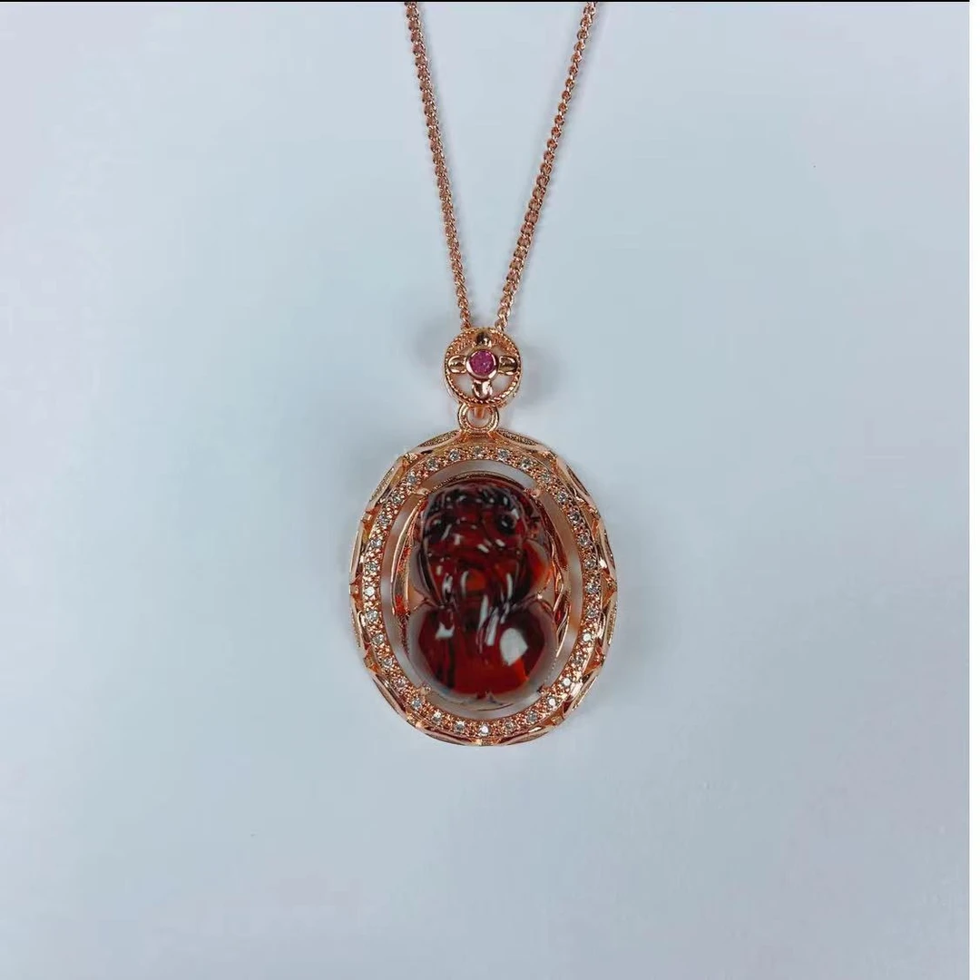 【专柜正品】血珀貔貅吊坠