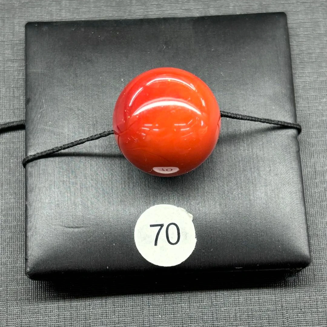 70号原矿无胶无裂南红手工单珠16.8mm，6.6克