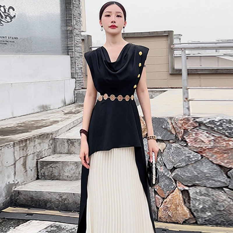 【送腰带】2025新款时尚气质赫本风连衣裙百搭洋气显瘦高腰裙子1205