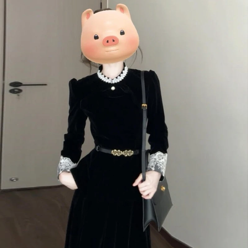 【两件套】冬季高级感韩系超好看修身女气质上衣半身裙时尚套装2756