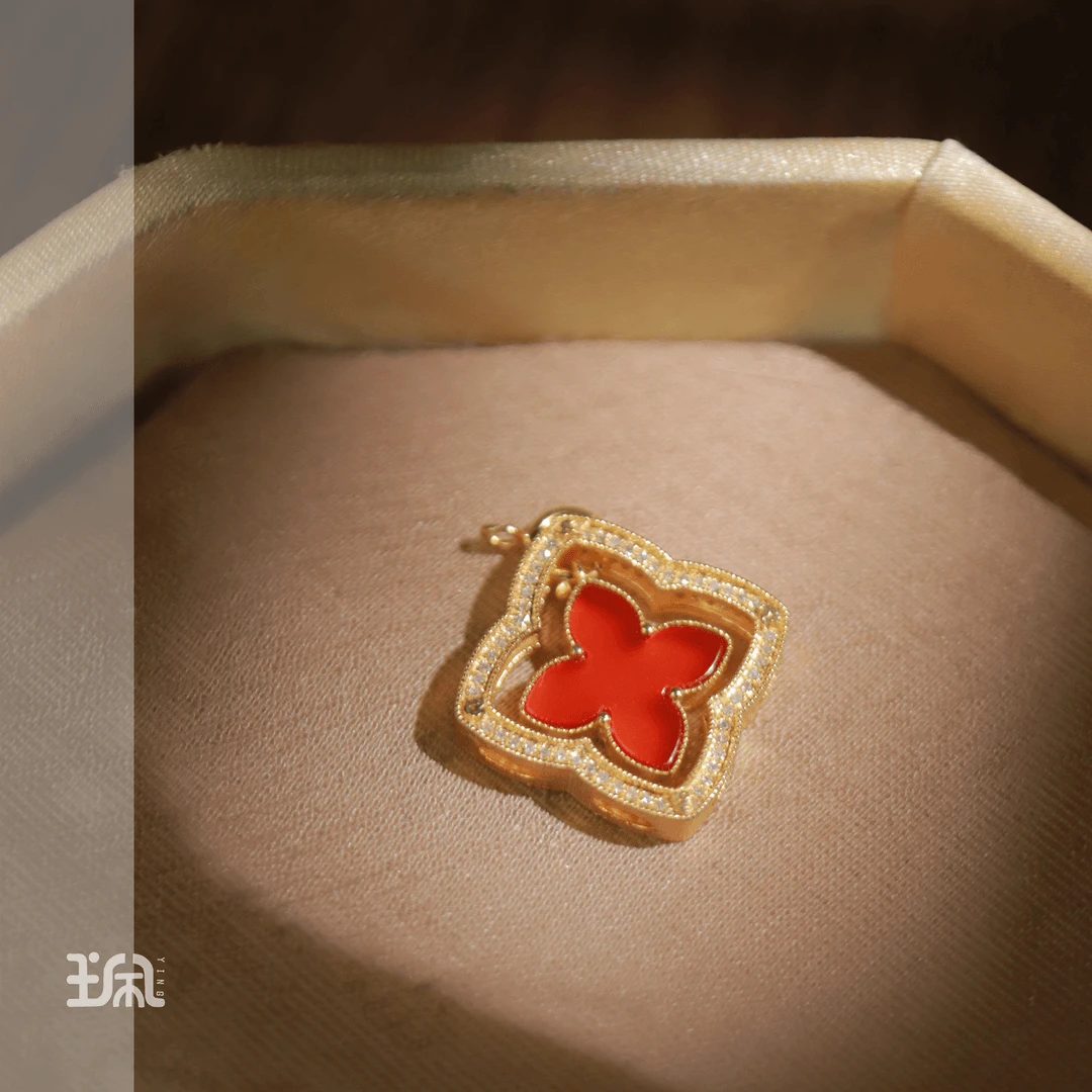 运相伴|玛瑙*吊坠不含链*18K金XYB24021442多样性发其一