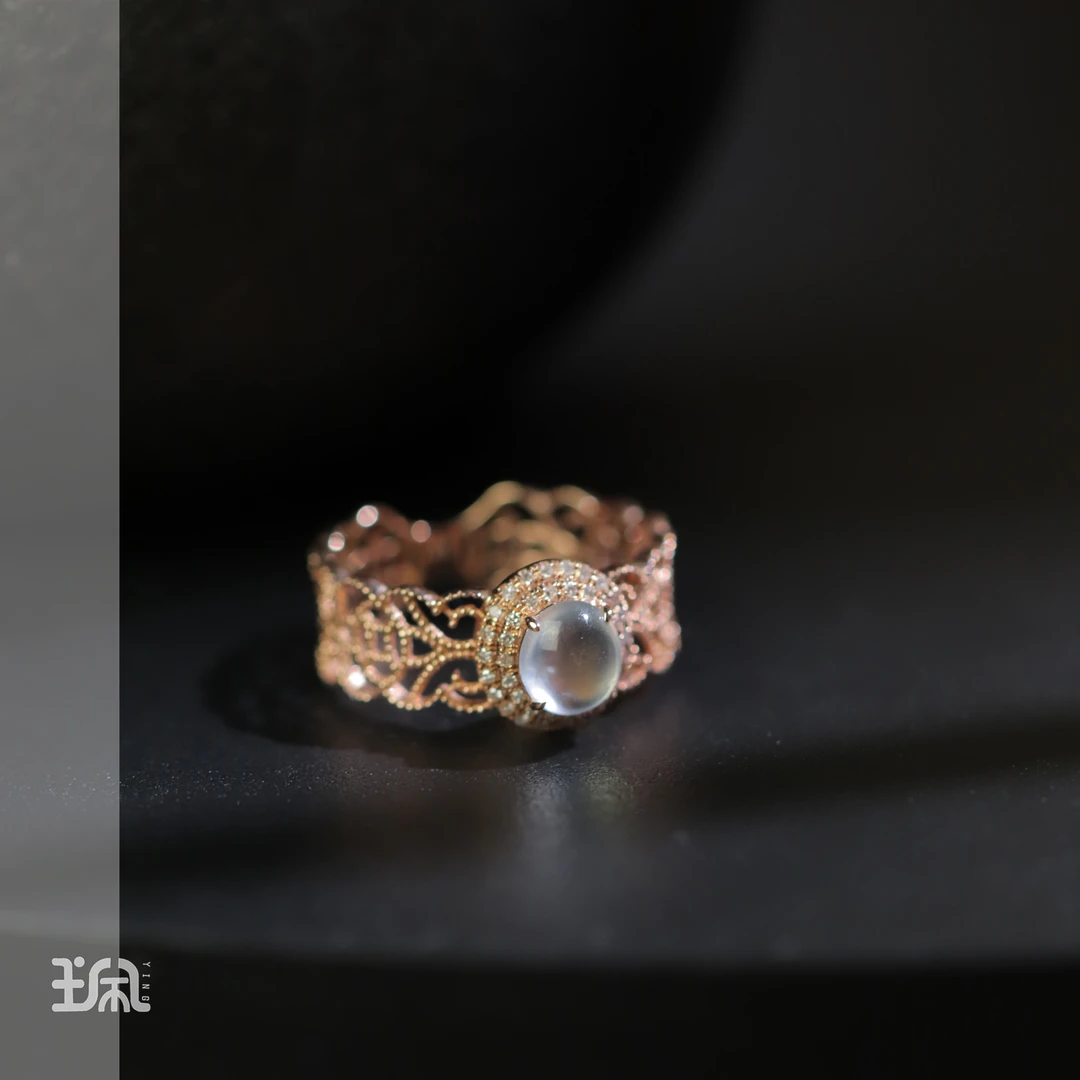 阳楚|翡翠*戒指*18K金镶嵌QC23081757多样性发其一