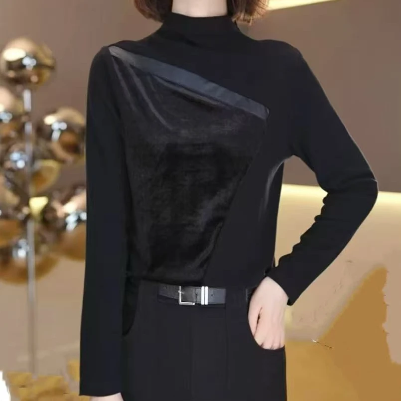 秋冬新款时尚洋气打底衫显瘦百搭上衣女【3281】