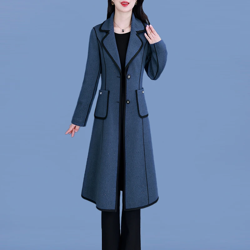 【外套】21909梦晚新款轻奢贵夫人优雅气质时尚大气大衣-ASJ