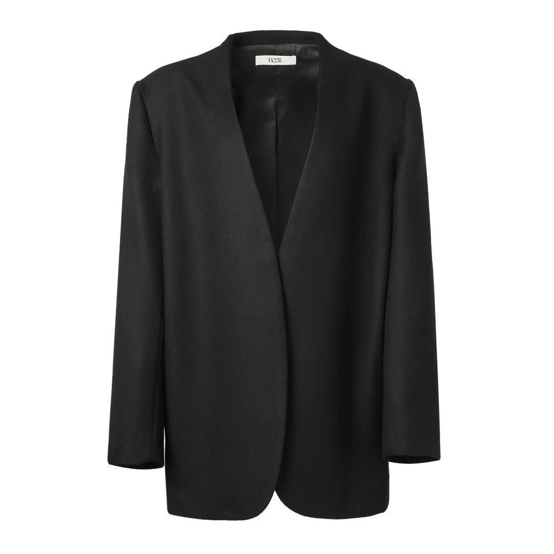 1423 Margi*la经典V领羊毛百搭西装