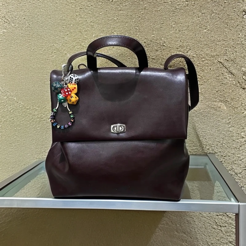 2024 小众时尚百搭软皮四合一单肩手拎斜挎双肩包现货