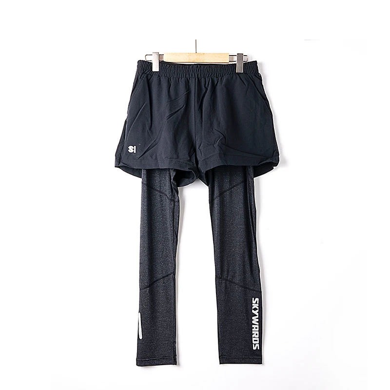 夏季透气男款假两件跑步训练卫裤MN-6011/CB-0509