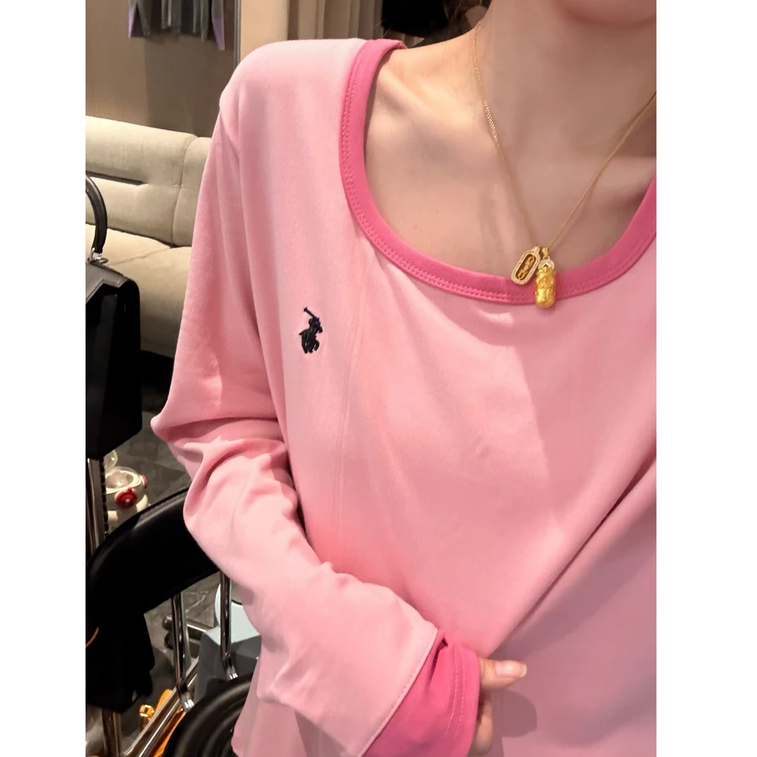 【蜜爷家】小刺绣撞色加绒t 110#