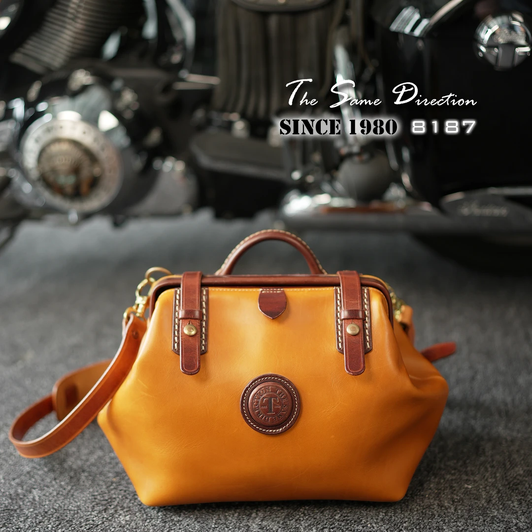 The Same Direction 复古百搭口金医生包包手提包口巾包挂包 8187