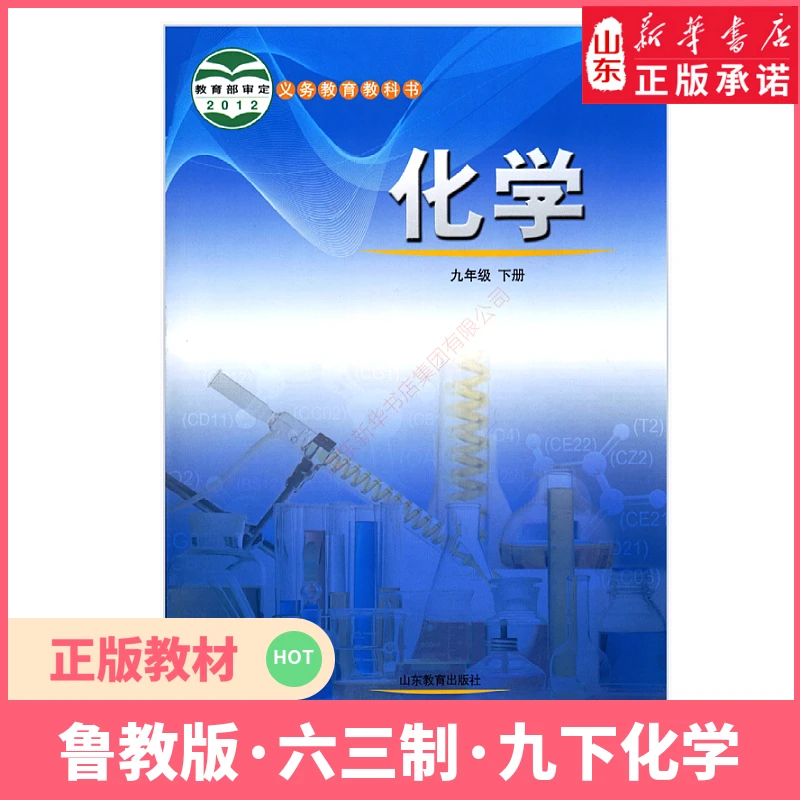 中学九年级下册化学书鲁教版教材初中教材课本化学九下新华书店