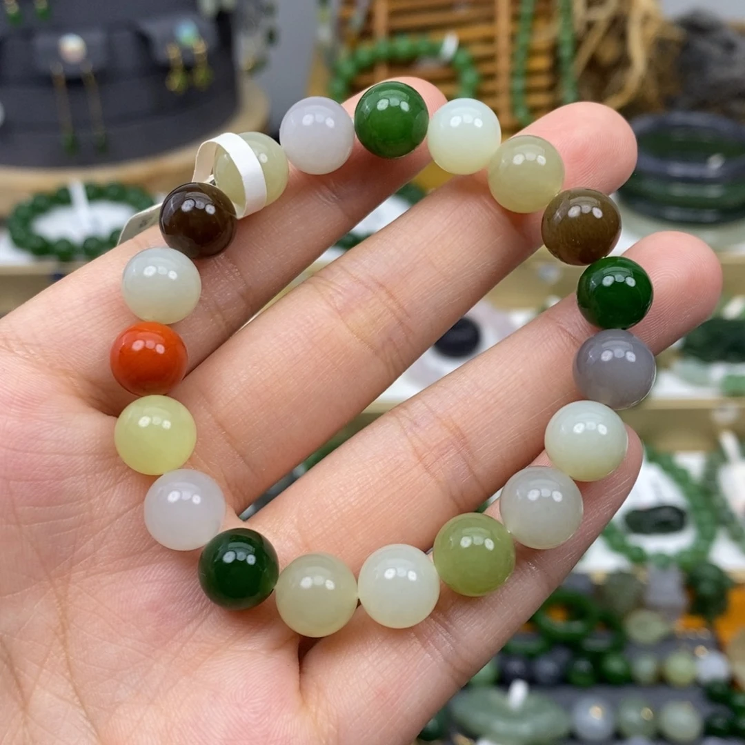 和田玉手串未镶嵌43