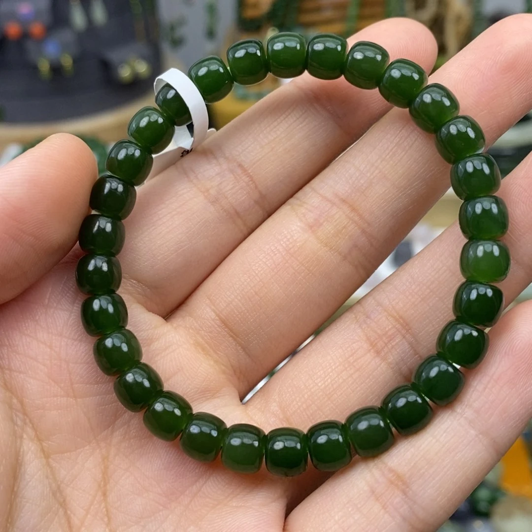 和田玉手串未镶嵌48