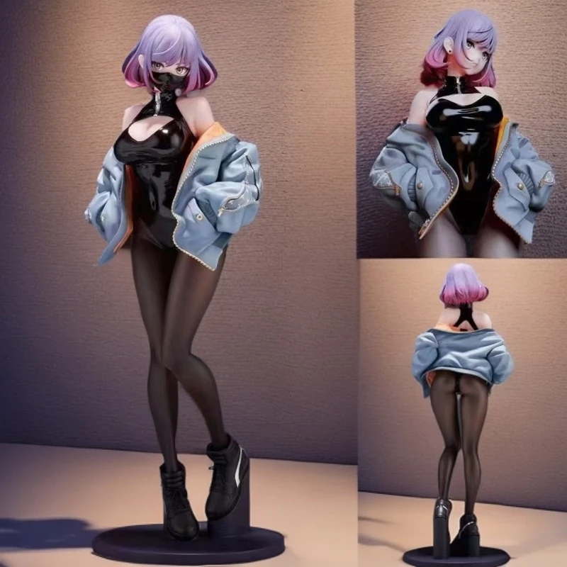 动漫口罩露娜手办LUNA 美少女国产女生性感黑丝露娜模型摆件创意