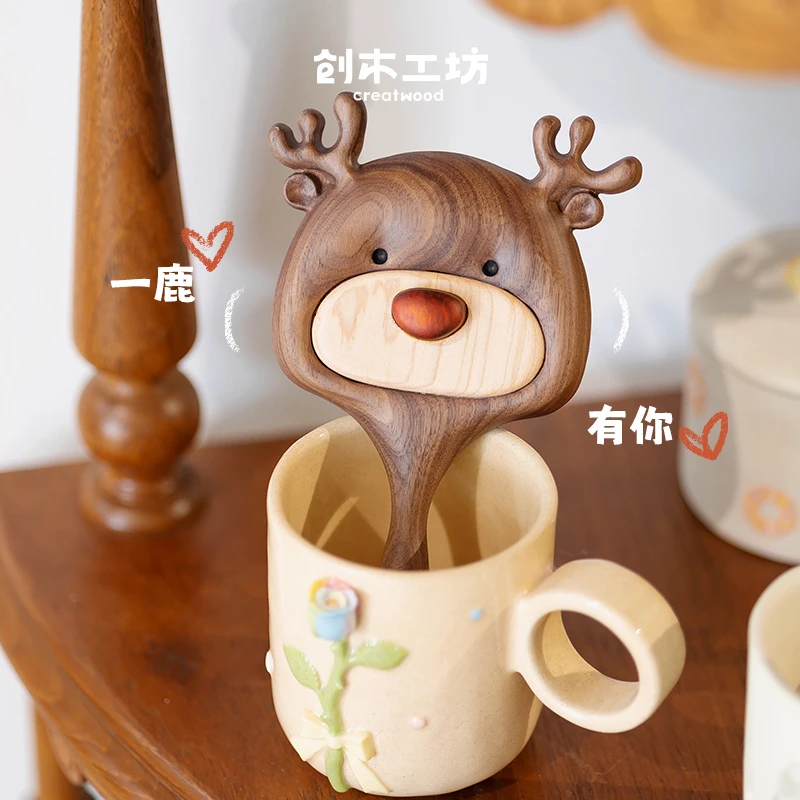 一鹿有你气囊按摩梳/创木工坊男女头部大号家用防静电顺发按摩梳