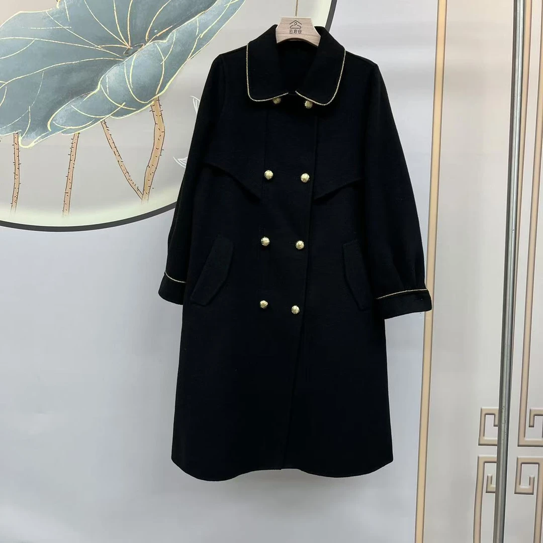 【桃姐宠粉】DJ243秋冬季气质百搭呢子大衣毛呢外套女