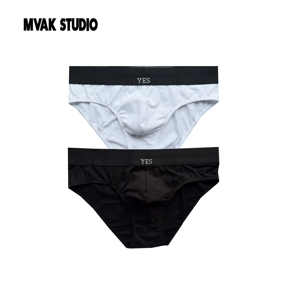 MVAK-“YES 系列”经典刺绣男士三角内裤中腰95棉舒适透气轻薄