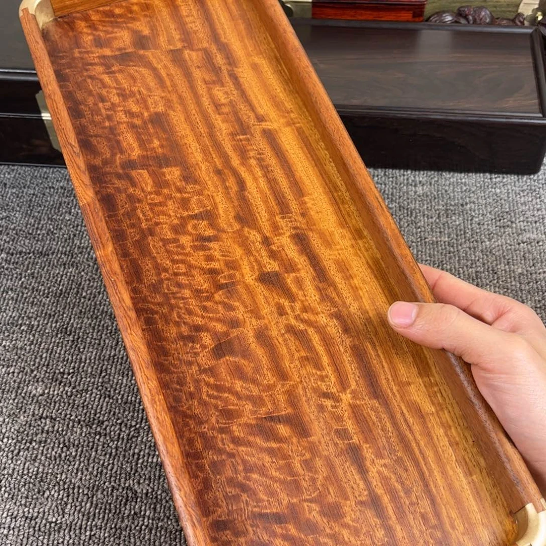 大果紫檀（缅甸花梨）40 15 3 独板收纳盘