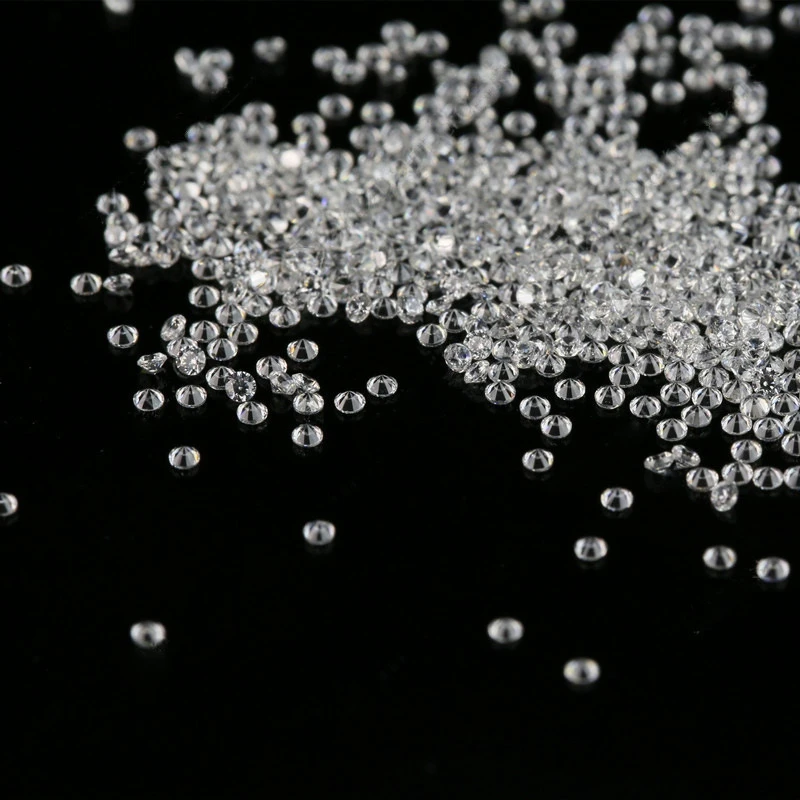 美甲锆石溜缝锆石0.9-4.5mm小锆石立方氧化锆石尖底圆钻裸锆超闪