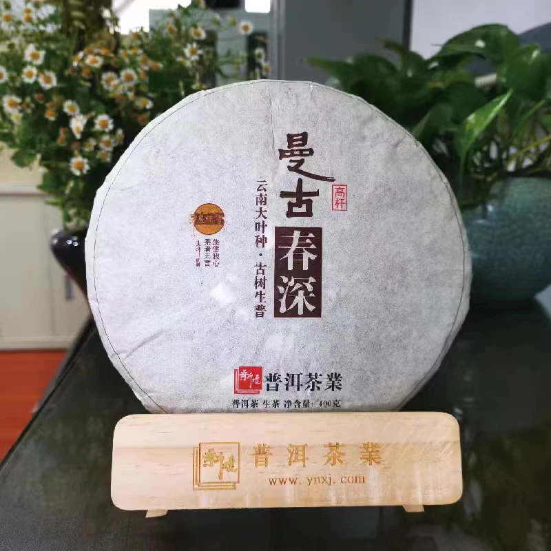 2025年新境曼古春深高杆古树头春普洱生茶饼 400g/饼 厂家直销