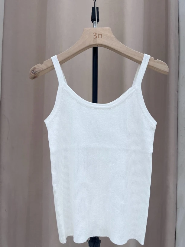 夏款2024打底舒适时尚百搭简约纯色均码背心