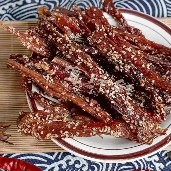 到手②200g包宜州桂香炭烧猪肉条香辣猪肉干广西特产猪肉条/猪肉脯香甜味零食精品