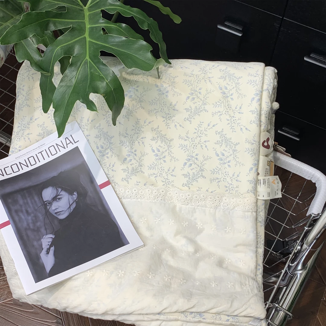 【L·W梨窝】A类法式花边  云朵超柔针织被 （躺在云朵般的感觉）