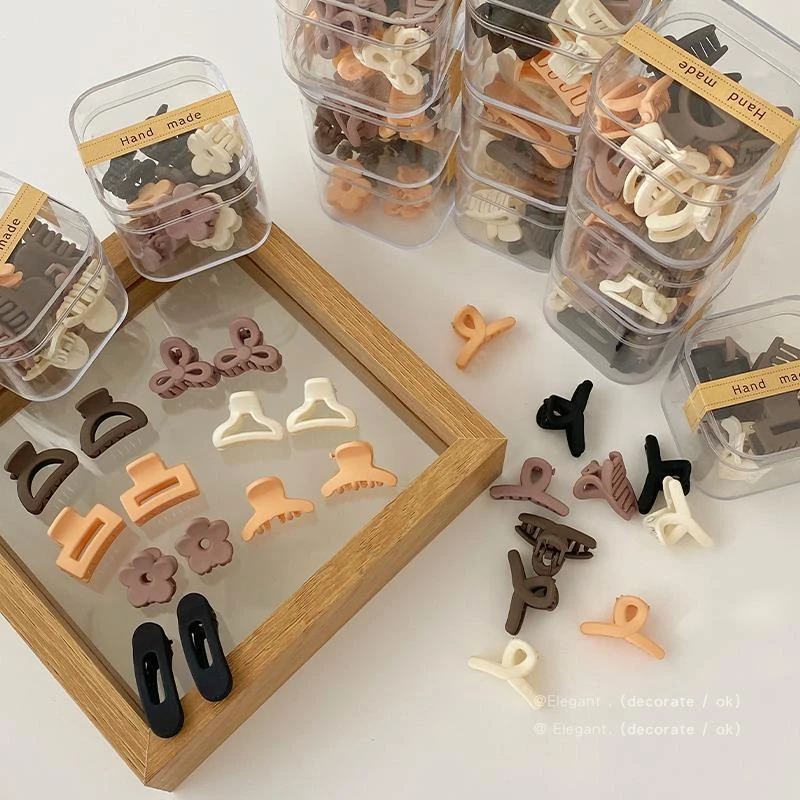 奶咖色迷你小抓夹发饰小号公主头刘海夹子头饰发夹女侧边夹碎发卡