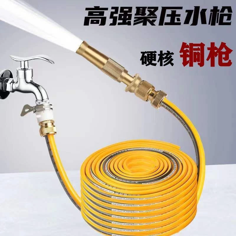 高压洗车水枪纯铜喷枪家用洗车神器浇花冲地喷头增压工具四季软管