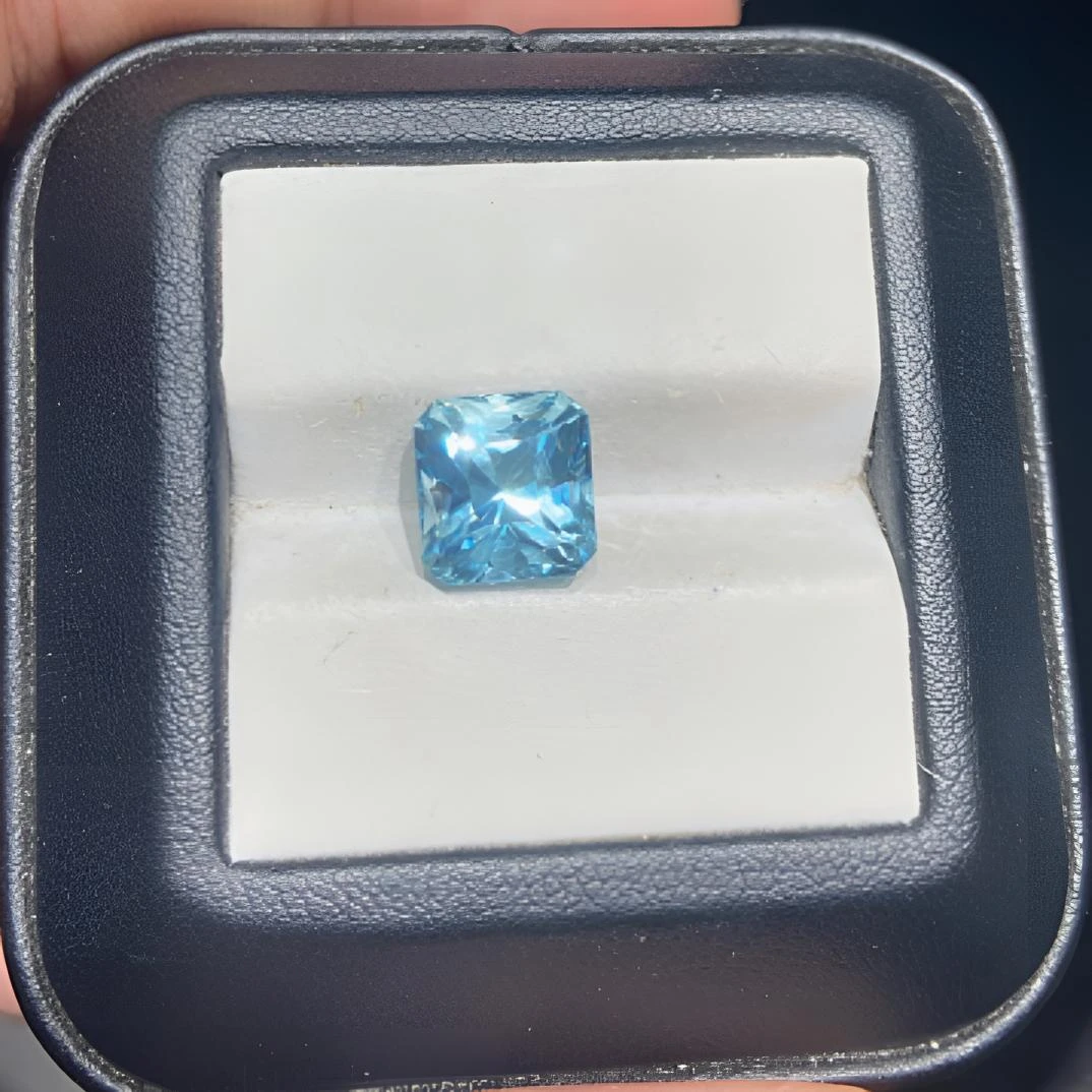 天然圣玛利亚海蓝宝裸石，蕾蒂恩精切