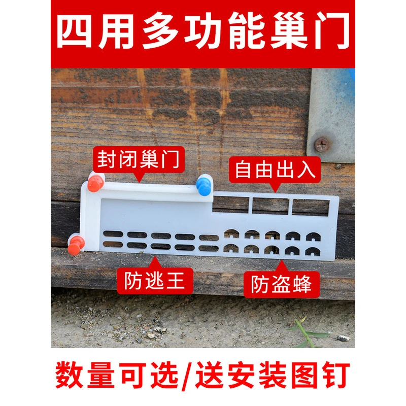 蜜蜂防逃框蜂箱博雅巢门防跑片多功能防盗器防意蜂盗中蜂10个装