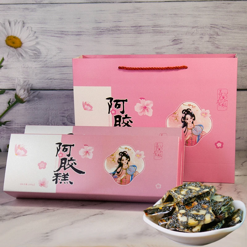 小妮阿胶糕200g/盒拍2送2香浓营养新鲜滋补即食软糯香甜甄选升级