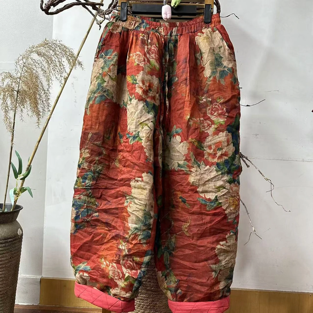 麻四--原创苎麻复古时尚休闲百搭老爹棉裤