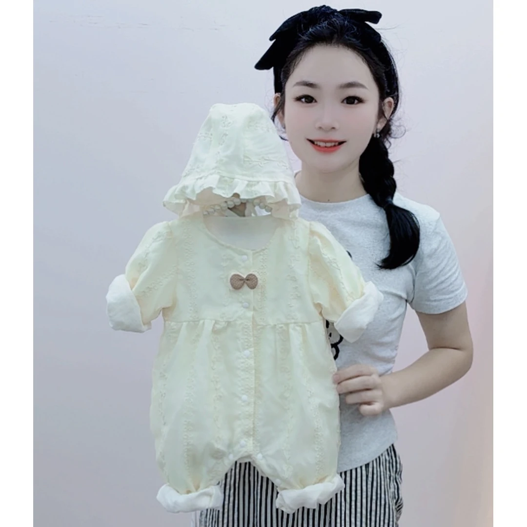 （双层）秋季新款蝴蝶结包屁婴洋气新款秋季女宝宝可爱秋季新款