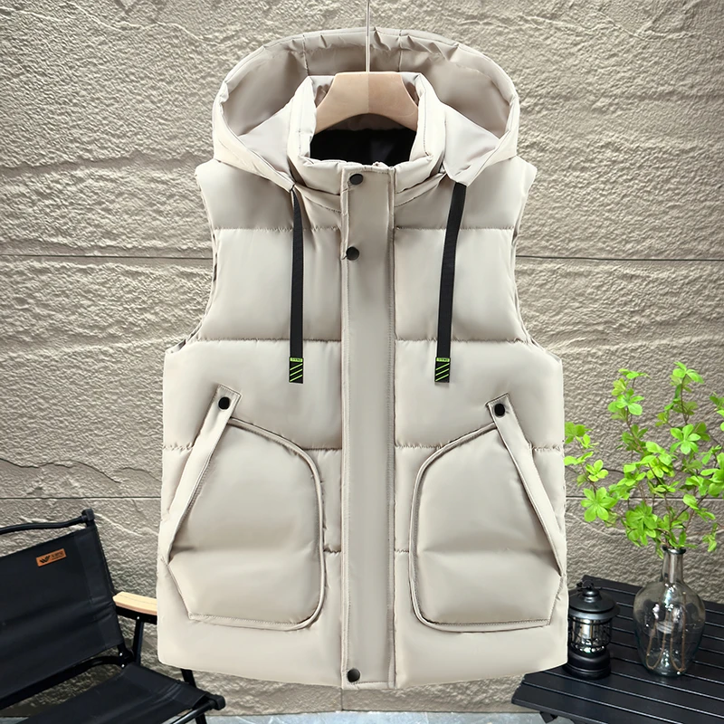 青少年韩版保暖背心外套马夹男秋冬季马甲潮流个性羽绒棉加厚坎肩