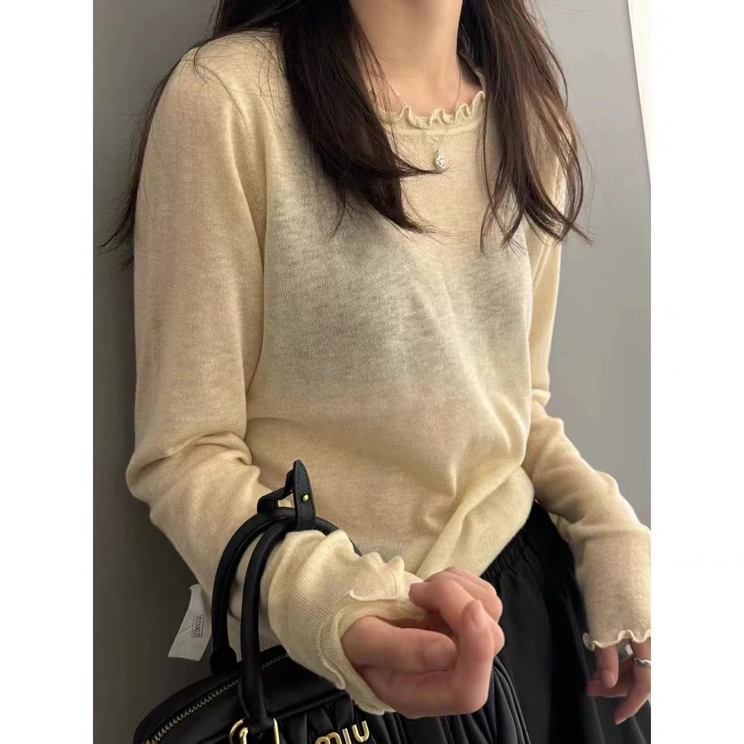 773 大轩哥精选木耳边针织衫