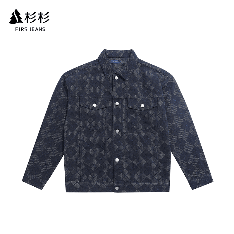 FIRS JEANS杉杉水洗复古百搭高端牛仔外套