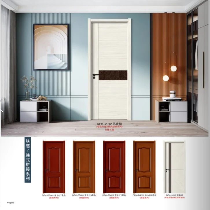 简约现代家用门室内套装门实木复合门平开门卧室门免漆生态烤漆门