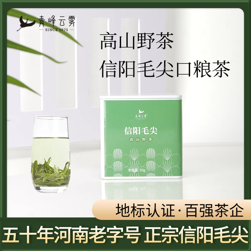 【2025新茶】青峰云雾正宗信阳毛尖春茶高山野茶口粮茶50g