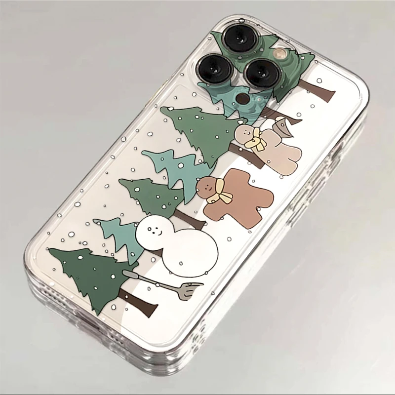 圣诞姜饼雪人iPhone15/11promax秋冬13/11苹果12/14手机壳XR XS软