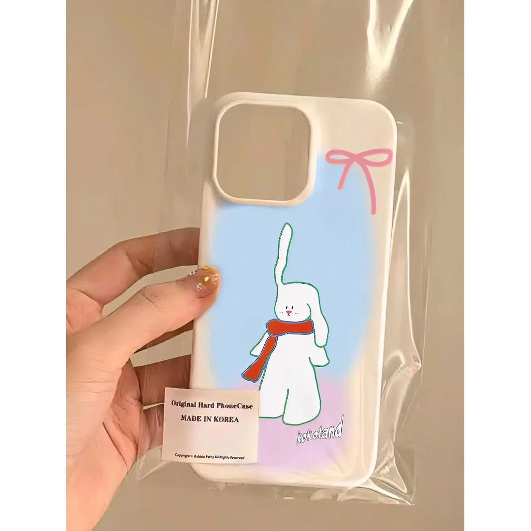 ins小众多巴胺兔子iPhone15promax/13苹果14手机壳11可爱12软壳XR