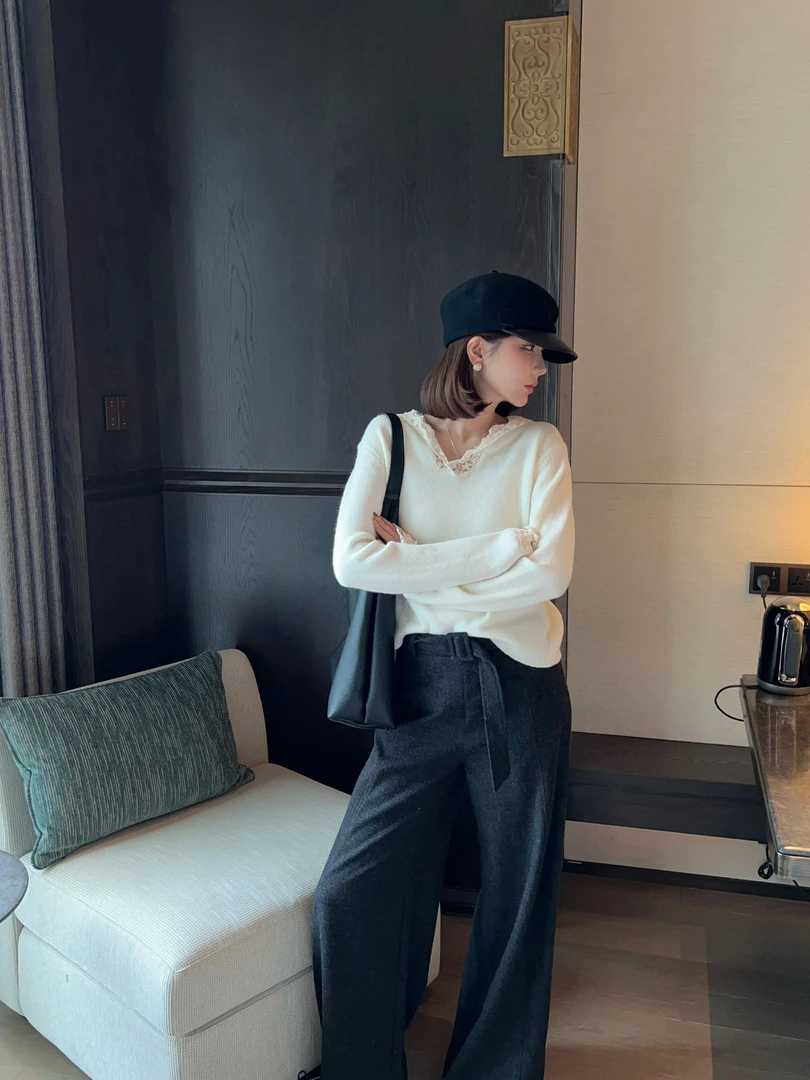 【芝士Cheese】冰雪物语 长袖休闲时尚宽松百搭纯色套头