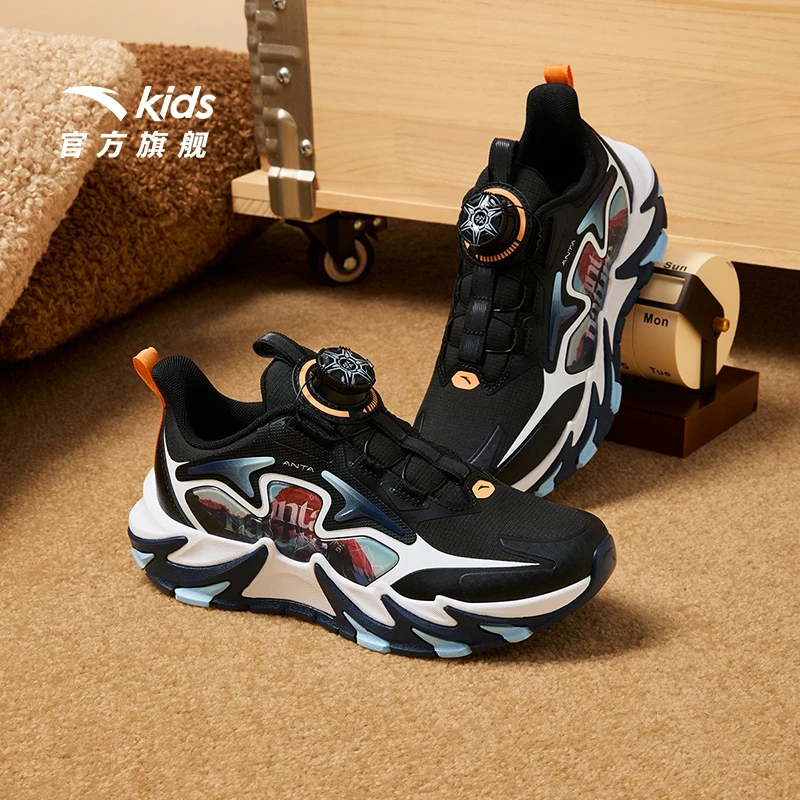 安踏儿童休闲鞋2025春季新款舒适防滑耐磨青少年运动休闲鞋潮