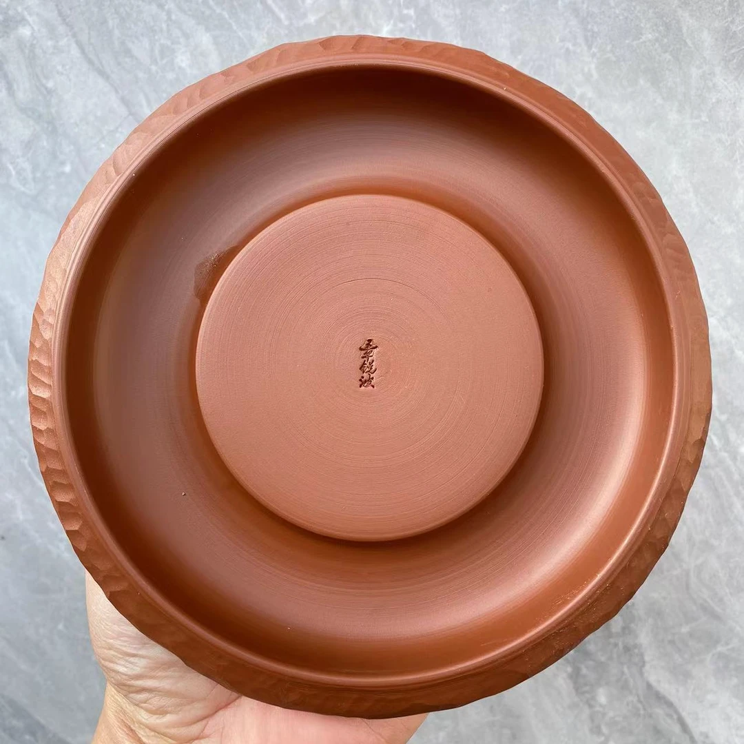 潮州手拉胚泥壶全手工茶壶茶周边章锐波亲工跳刀壶承6.5寸