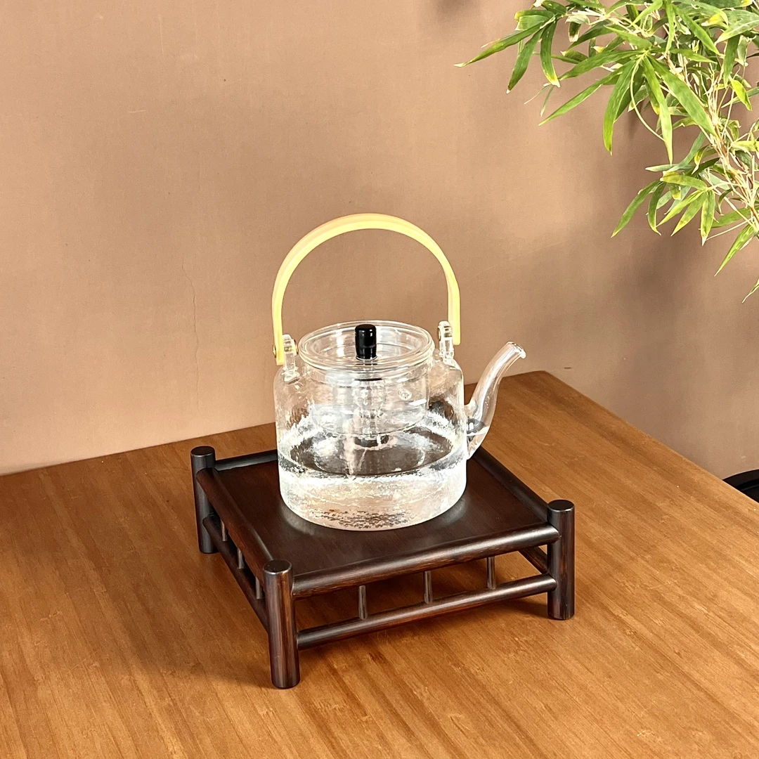 品竹匠燕山花架置物架中式博古架实木架茶叶架子茶具桌面收纳架子