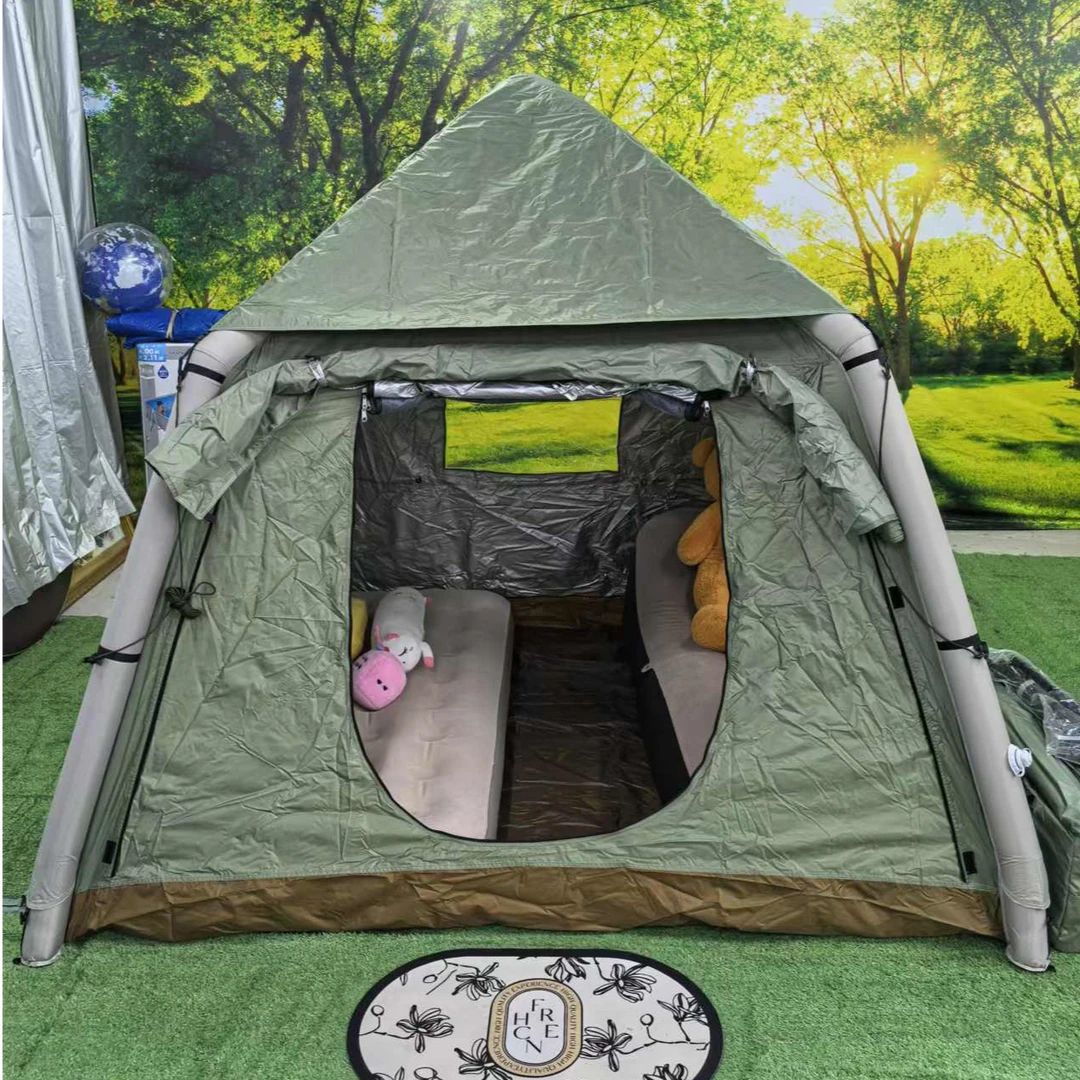 5.7平户外精致露营充气舒适遮阳帐篷免安装轻便帐篷透气舒适