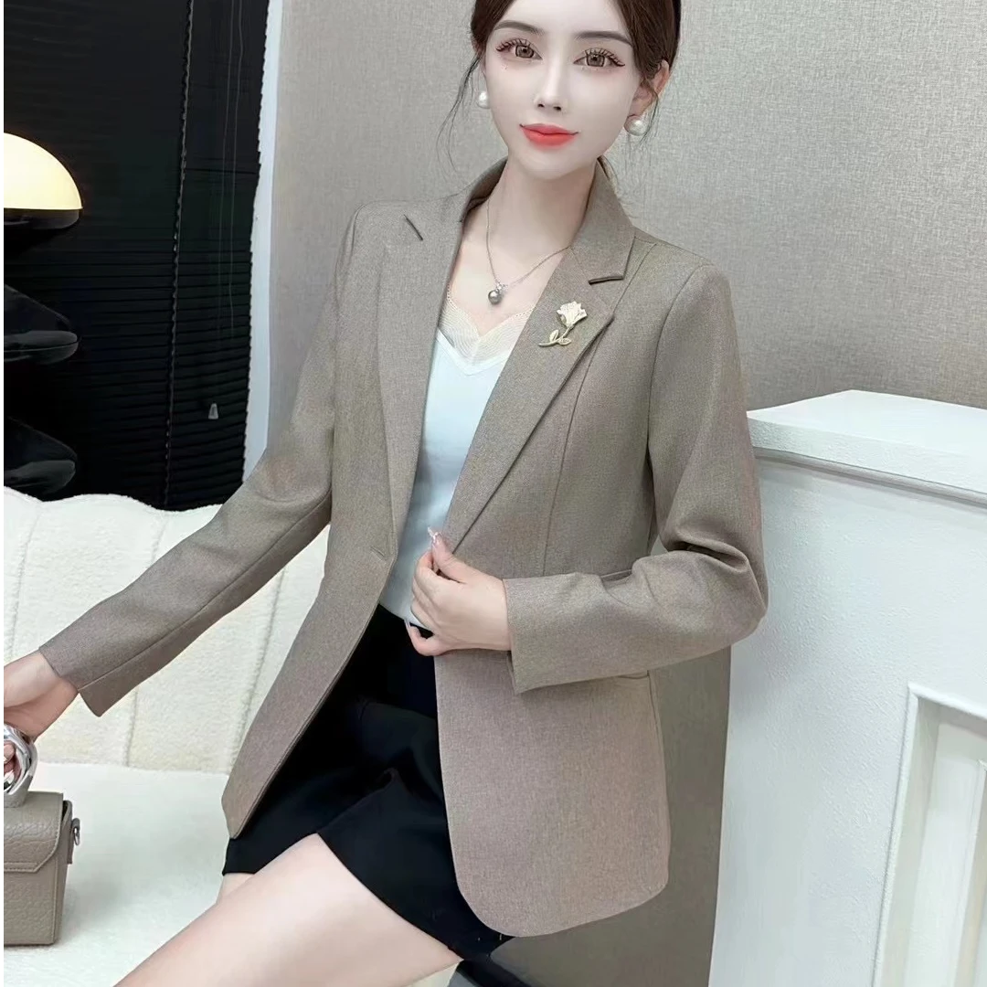 秋季新款气质时尚百搭设计感西服洋气显瘦女士休闲西服#68531