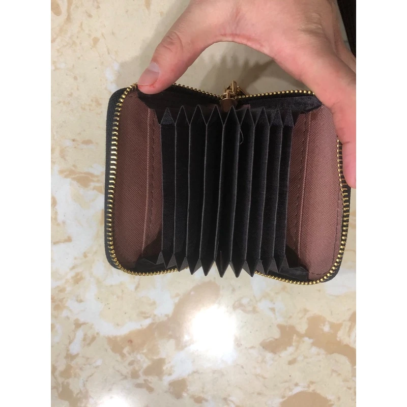 真皮牛皮休闲时尚装卡卡包高档黑色皮卡包多功能简约皮钱包短款
