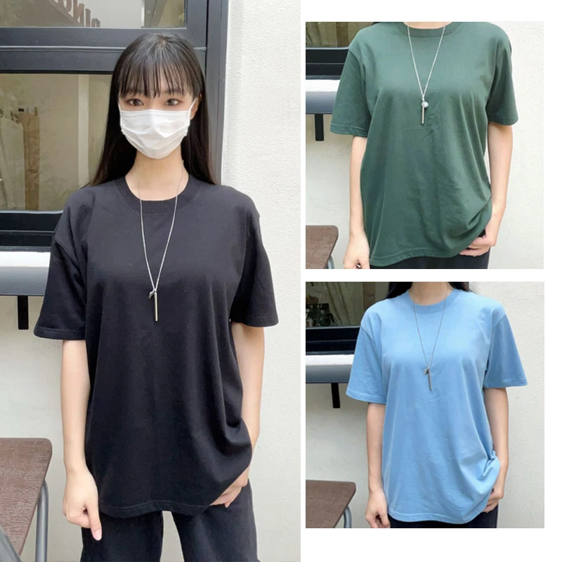 真260G重磅纯棉T恤纯色男百搭白色休闲圆领春夏季女通勤衣服装