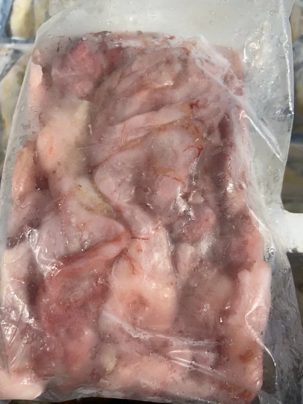 深海安康鱼肚新鲜冷冻海鲜鱼杂灯笼鱼蛤蟆鱼鮟鱇鱼肚鱼鳔鱼泡4斤