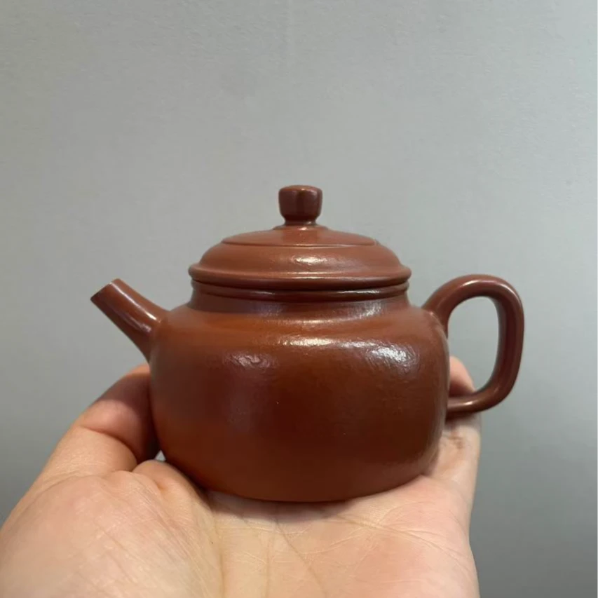 朱泥小徳钟 紫砂壶 80ml左右，2-3人
